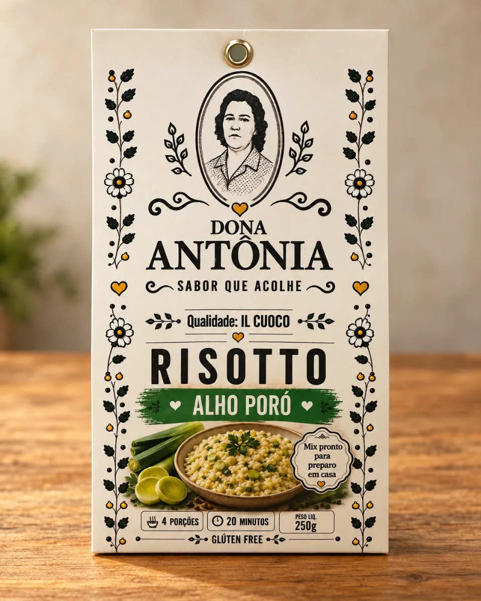 Risoto Tradicional Alho Poro Dona Antonia 250g