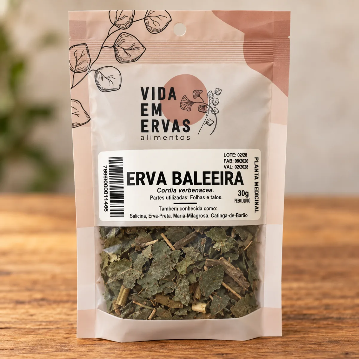 Erva Baleeira 30G Vida em Ervas