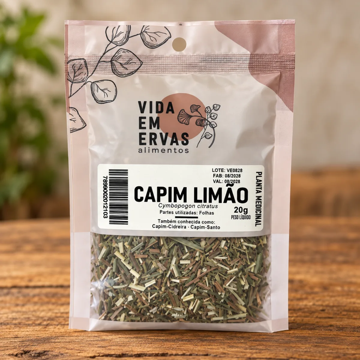 Capim Limão 20G Vida em Ervas