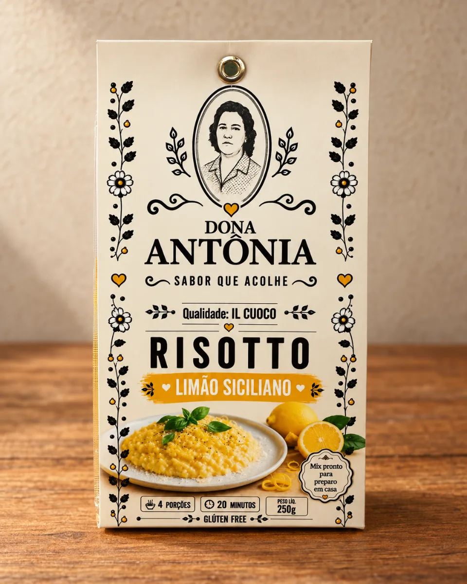 Risoto Tradicional Limao Siciliano Dona Antonia 250g