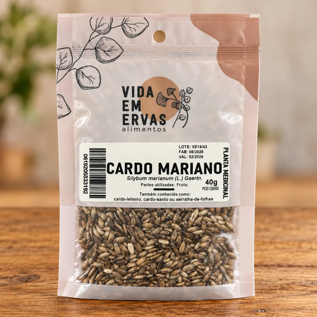 Cardo Mariano 40G Vida em Ervas