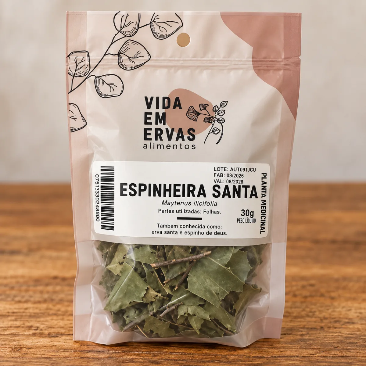 Espinheira Santa 30G Vida em Ervas