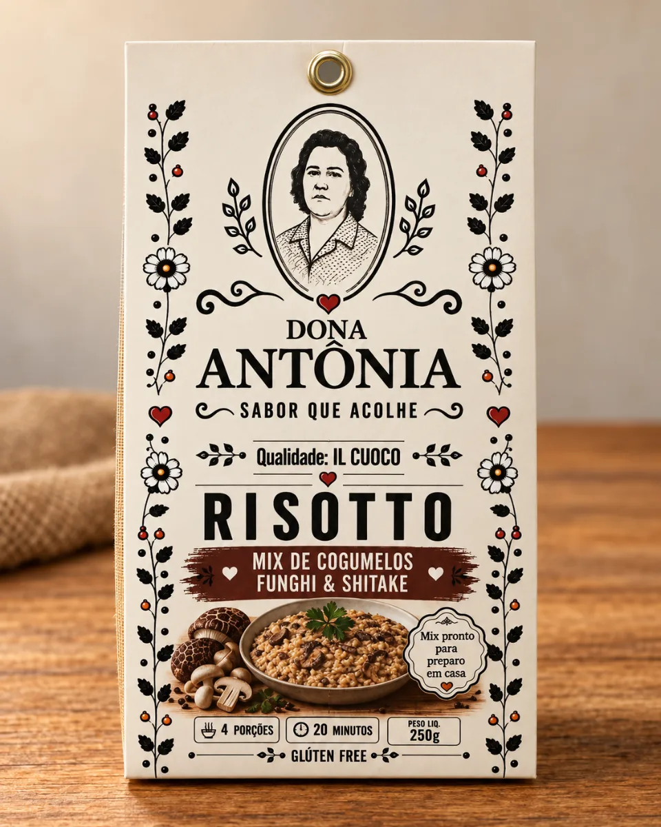 Risoto Tradicional Mix de Cogumelos Dona Antonia 250g
