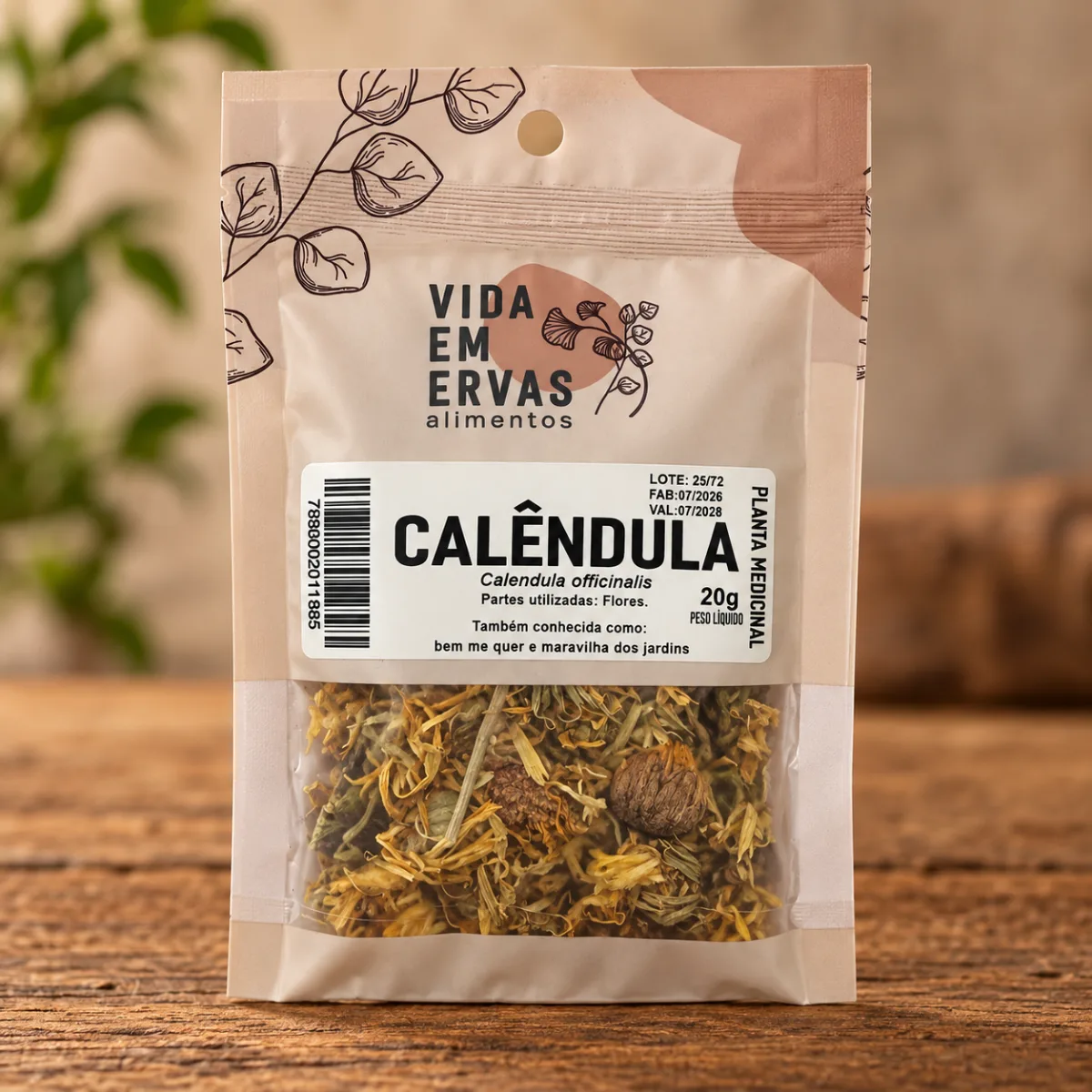 Calêndula 20G Vida em Ervas